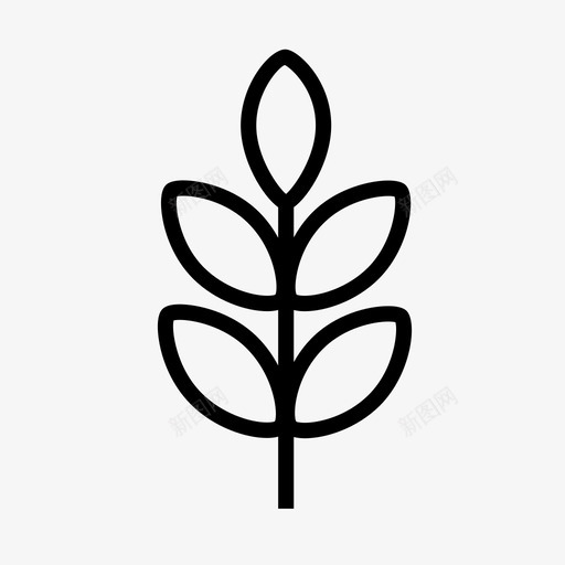 柳叶秋天四季佳节图标svg_新图网 https://ixintu.com 四季佳节 柳叶 秋天