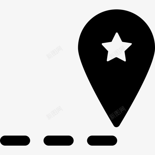 最喜欢的地点地图和旗帜城市旅游图标svg_新图网 https://ixintu.com 地图和旗帜 城市旅游 最喜欢的地点
