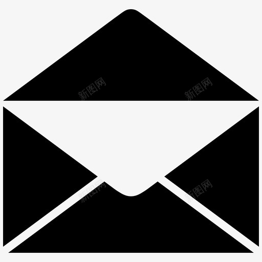 信封收件箱信件图标svg_新图网 https://ixintu.com 信件 信封 收件箱 消息 界面元素glyph 邮件