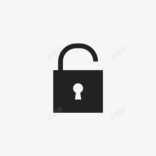 挂锁开锁图标svg_新图网 https://ixintu.com 开锁 挂锁