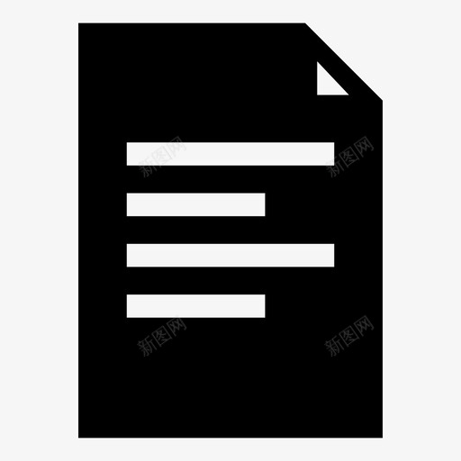 模板对齐左对齐图标svg_新图网 https://ixintu.com 对齐 左对齐 文本 模板 模板对齐 纸张