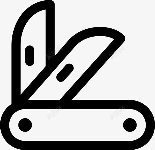 军刀刀刃生存图标svg_新图网 https://ixintu.com 军刀 刀刃 工具 户外野营 武器 瑞士 生存