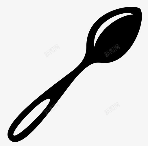 勺子配件炊具图标svg_新图网 https://ixintu.com 勺子 厨房工具 炊具 配件