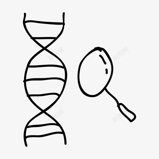 生物学dna研究图标svg_新图网 https://ixintu.com dna 学校 生物学 研究 科学