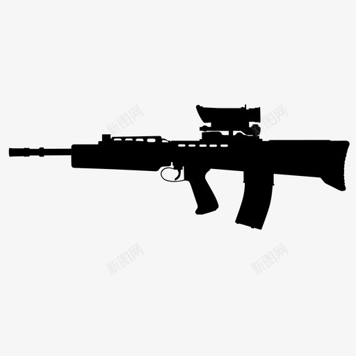 枪svg_新图网 https://ixintu.com 枪 gun