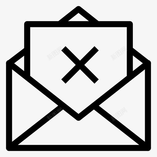 电子邮件联系人信件图标svg_新图网 https://ixintu.com 信件 删除 消息 电子邮件 电子邮件行 联系人