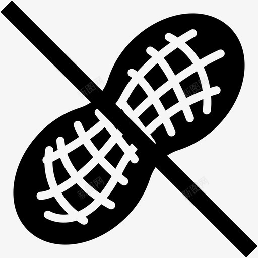 过敏原花生过敏食物图标svg_新图网 https://ixintu.com 过敏 过敏原花生 食物 食物过敏原线字形