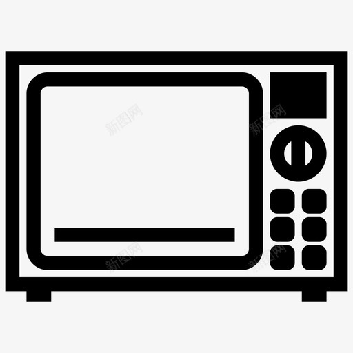 微波炉烹饪烤箱图标svg_新图网 https://ixintu.com 微波炉 技术 烤箱 烹饪