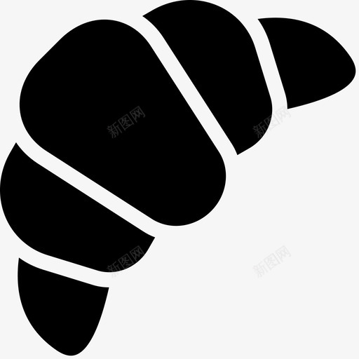 牛角包面包甜点图标svg_新图网 https://ixintu.com 吃 牛角包 甜点 野餐 面包 面包店铭文 食物