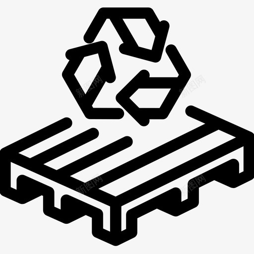 回收托盘仓库木材图标svg_新图网 https://ixintu.com 仓库 商业电子商务物流概述 回收托盘 木材