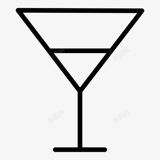鸡尾酒酒酒吧图标svg_新图网 https://ixintu.com 派对 烹饪 酒 酒吧 马提尼 鸡尾酒