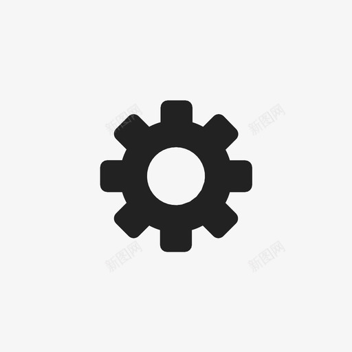 齿轮设置用户界面图标svg_新图网 https://ixintu.com 用户界面 设置 齿轮