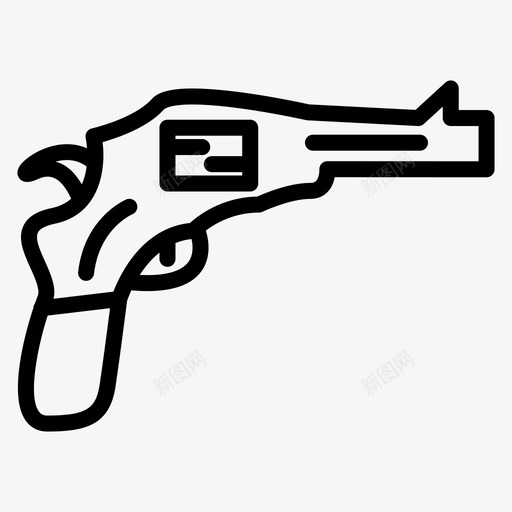 手枪牛仔枪图标svg_新图网 https://ixintu.com coboy 手枪 枪 武器 牛仔