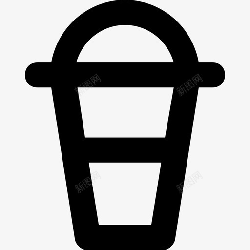 果汁杯冷咖啡一次性图标svg_新图网 https://ixintu.com 一次性 冰沙 冷咖啡 外卖 果汁杯 食品平滑线图标