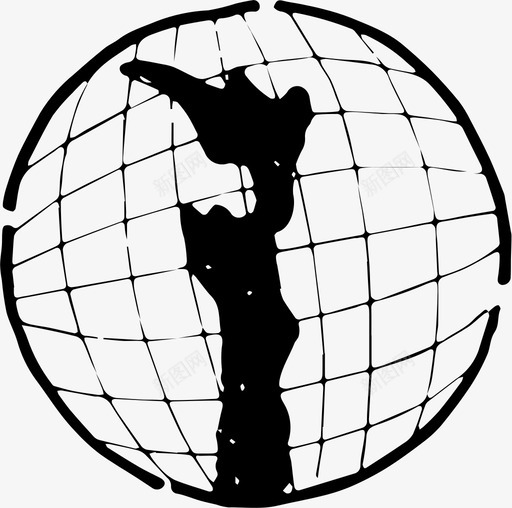 新西兰大陆涂鸦图标svg_新图网 https://ixintu.com 世界地图 地图 地球 地理 大陆 新西兰 涂鸦