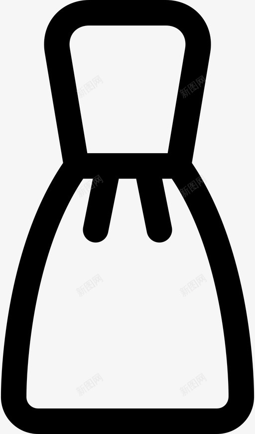 采购产品无肩带连衣裙服装鸡尾酒会图标svg_新图网 https://ixintu.com 夏季 女性 时尚 服装 衣服 采购产品无肩带连衣裙 鸡尾酒会
