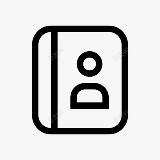 预约簿联系人列表图标svg_新图网 https://ixintu.com 列表 联系人 行图标 预约簿