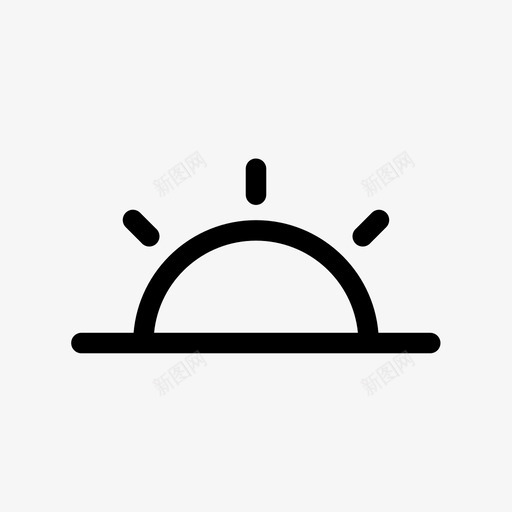 日出明亮阳光图标svg_新图网 https://ixintu.com 医疗大胆 日出 明亮 阳光