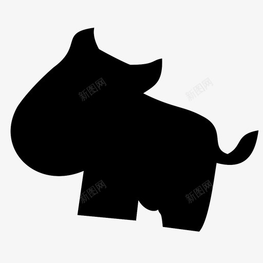 奶牛小牛图标svg_新图网 https://ixintu.com 奶牛 小牛
