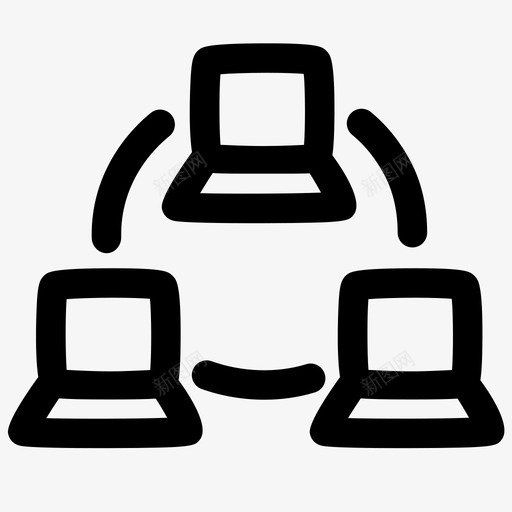 网络计算机网络因特网图标svg_新图网 https://ixintu.com 因特网 杂项概述 网络 网络服务器 计算机网络