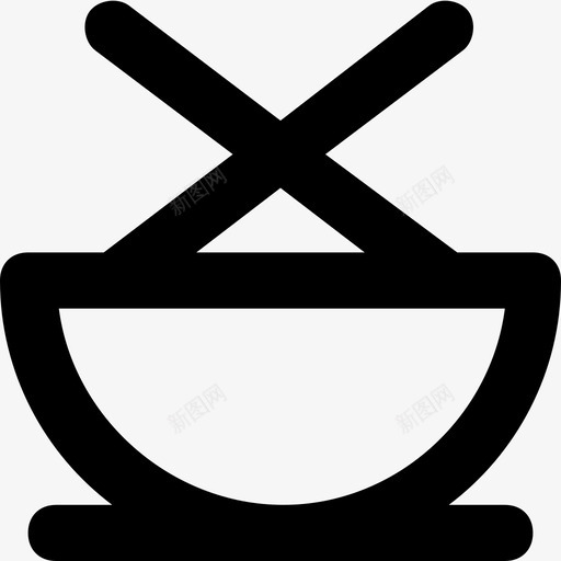 面条碗筷子图标svg_新图网 https://ixintu.com 意大利面 碗 筷子 粉丝 面条 食物 食物平滑线图标