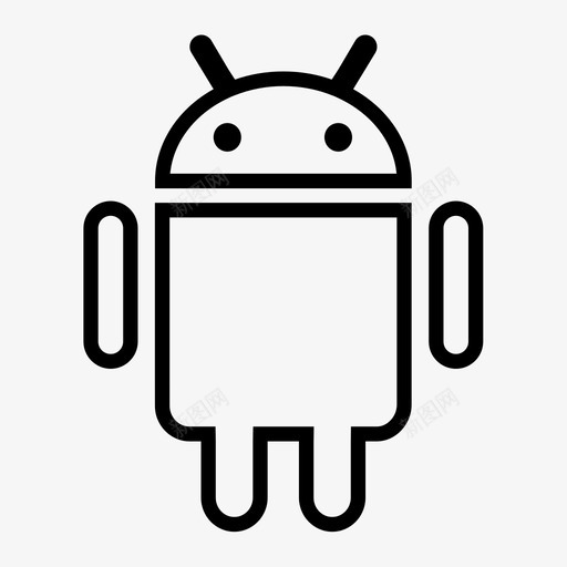 426-线框安卓,Androidsvg_新图网 https://ixintu.com 426-线框安卓,Android