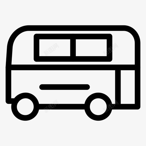 公共汽车汽车运输图标svg_新图网 https://ixintu.com 公共汽车 旅行 汽车 车辆 运输 运输线路图标