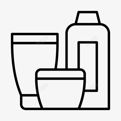 乳霜美容护理图标svg_新图网 https://ixintu.com 乳霜 化妆品 护理 护肤品 美容