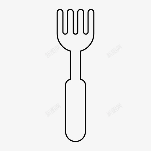 采购产品叉子餐具沙拉叉图标svg_新图网 https://ixintu.com 厨房和食物 沙拉叉 采购产品叉子 银器 餐具