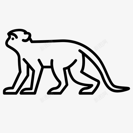 猴子动物丛林图标svg_新图网 https://ixintu.com 丛林 动物 猴子 猴子2系列 草原