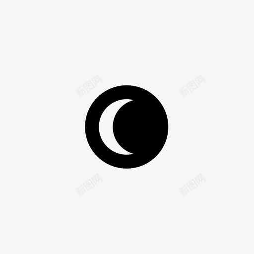 Waning Crescentsvg_新图网 https://ixintu.com Waning Crescent