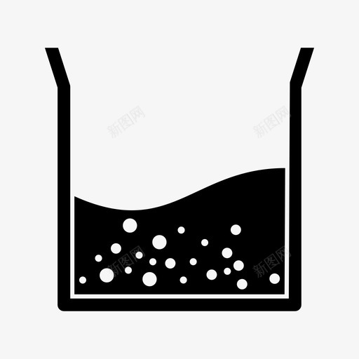 烧杯半填充化学品烧瓶图标svg_新图网 https://ixintu.com 化学品 教育2 烧杯半填充 烧瓶