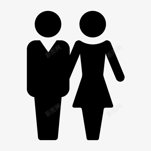 夫妇先生女士图标svg_新图网 https://ixintu.com 人们 先生 夫妇 女士