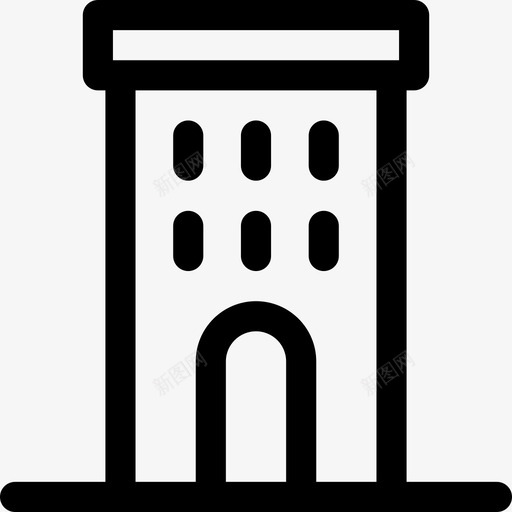 摩天大楼建筑房地产图标svg_新图网 https://ixintu.com 住宅 建筑 房产 房地产 摩天大楼