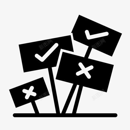 抗议选举反对图标svg_新图网 https://ixintu.com 反对 抗议 杂谈 选举 集会