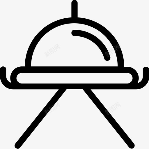 拼盘食物餐车图标svg_新图网 https://ixintu.com 拼盘 酒店平滑线图标 食物 餐厅 餐车