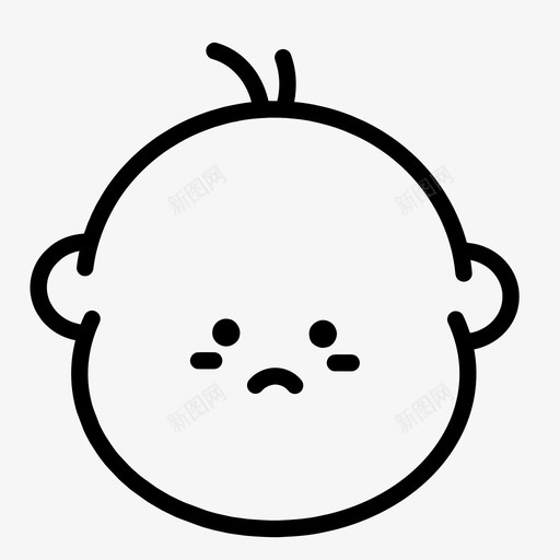 宝贝可爱表情图标svg_新图网 https://ixintu.com 可爱 宝贝 宝贝表情 脸 表情