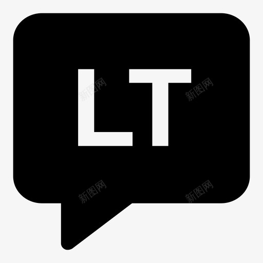 立陶宛语泡泡语言图标svg_新图网 https://ixintu.com 泡泡 立陶宛语 语言 语言代码2个字母实心 说话