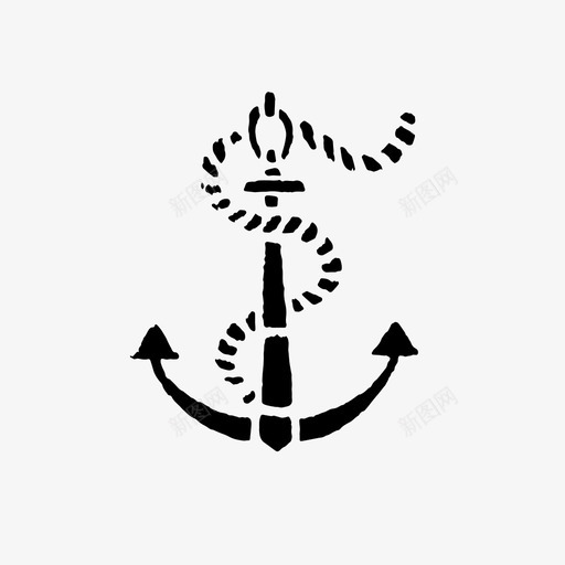 锚航海海上图标svg_新图网 https://ixintu.com 海上 航海 船 锚