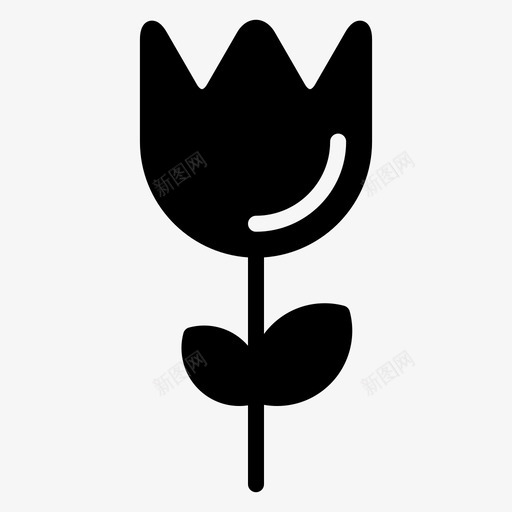 花生态绿色图标svg_新图网 https://ixintu.com 生态 绿色 自然 自然图标 花 郁金香