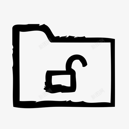 解锁文件夹应用程序界面图标svg_新图网 https://ixintu.com web 应用程序 界面 草图 解锁文件夹 软件