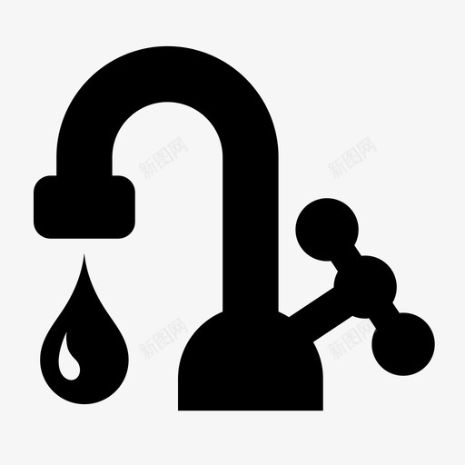 水龙头龙头水图标svg_新图网 https://ixintu.com 水 水管 水龙头 龙头