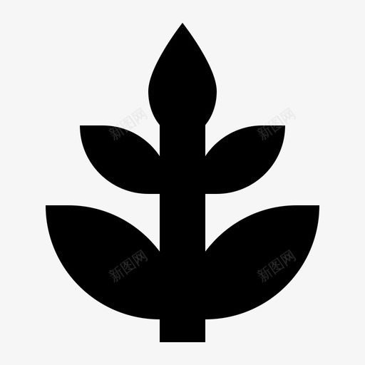 小麦农业谷物图标svg_新图网 https://ixintu.com 农业 动物和自然固体图标 小麦 收获 谷物 食品