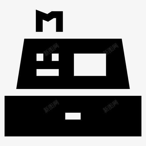 收银机收据商店图标svg_新图网 https://ixintu.com 商店 收据 收银机 杂项vi字形