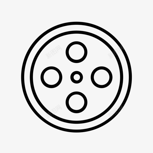 胶片卷胶片带好莱坞图标svg_新图网 https://ixintu.com 制作 好莱坞 胶片卷 胶片带