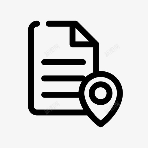 文件申请文件标记图标svg_新图网 https://ixintu.com 文件 文件标记 申请 简历 网络粗体 表格
