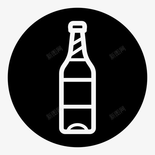 瓶子酒饮料图标svg_新图网 https://ixintu.com 瓶子 苏打水 酒 饮料