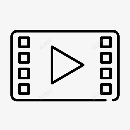 电影音频电影剪辑图标svg_新图网 https://ixintu.com 电影 电影剪辑 电影瘦 视频播放器 音频