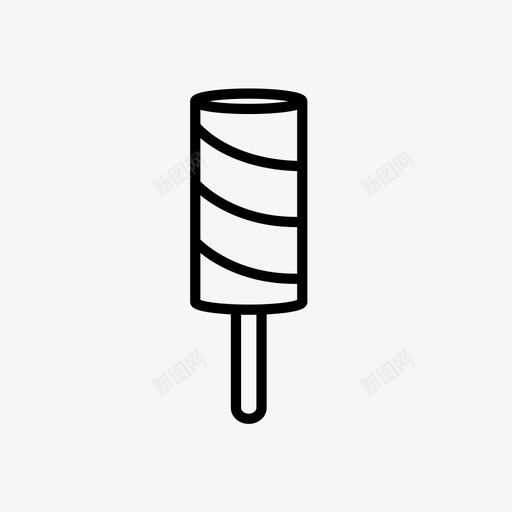 冰棒水果冰淇淋棒图标svg_新图网 https://ixintu.com 冰棒 冰淇淋棒 水果 糖果 食品