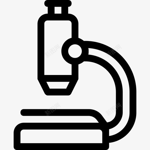 显微镜光学研究图标svg_新图网 https://ixintu.com 光学 学校 显微镜 研究 科学